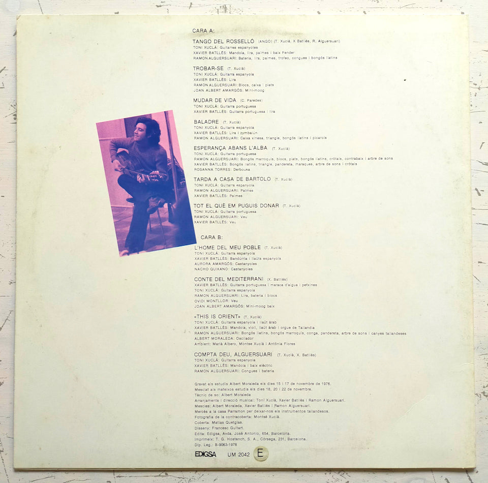 Toni Xuclà ‎– Conte Del Mediterrani (LP)