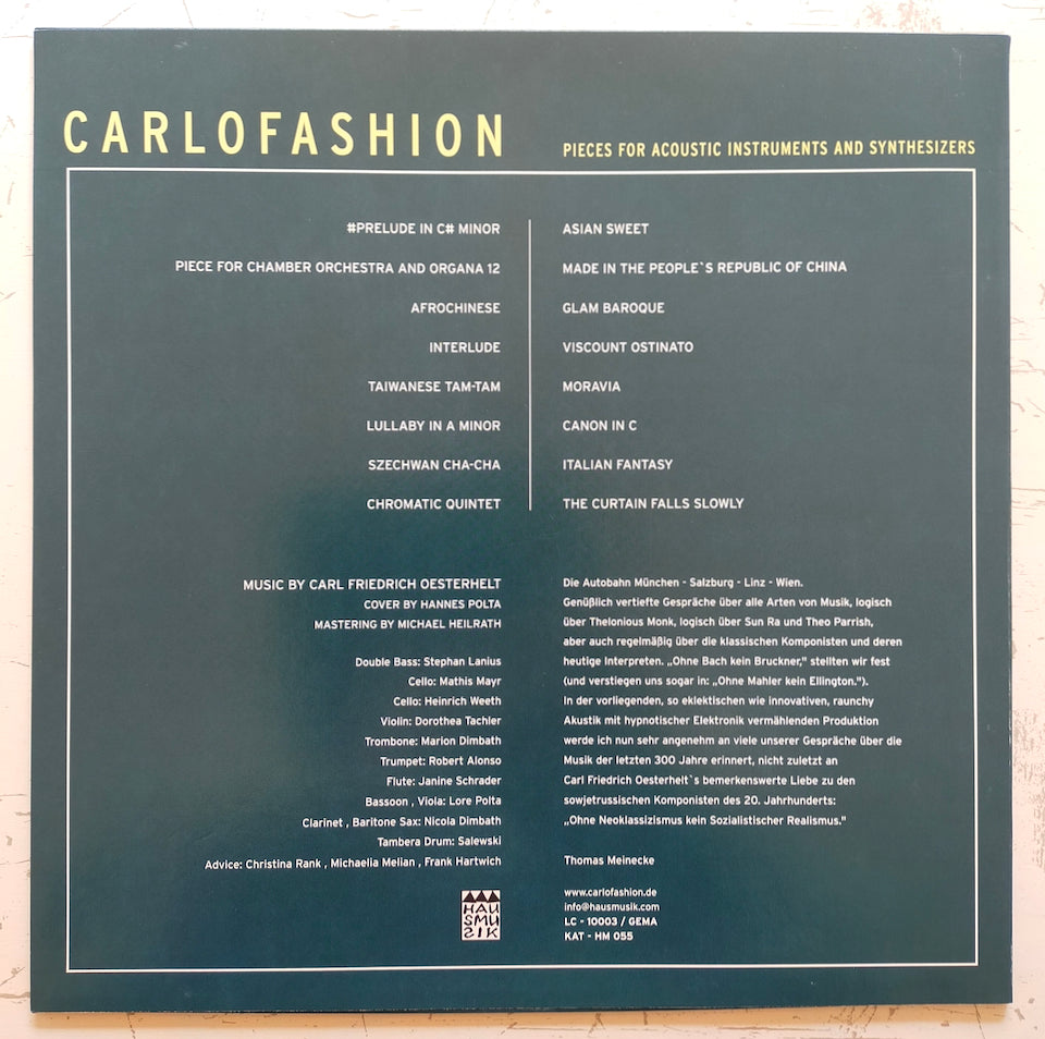 Carlo Fashion – Pieces For Acoustic Instruments And Synthesizers (LP)