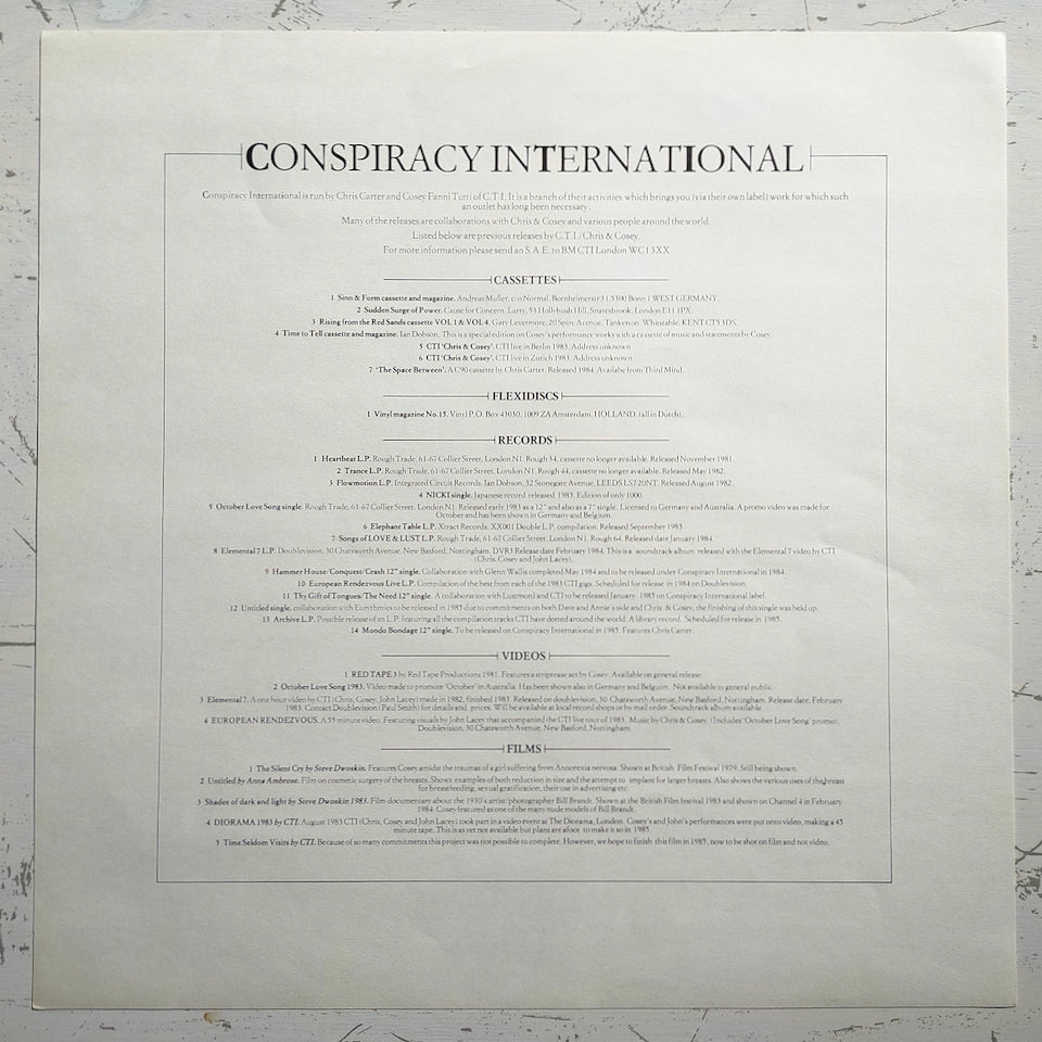 Chris Carter – Mondo Beat (LP)