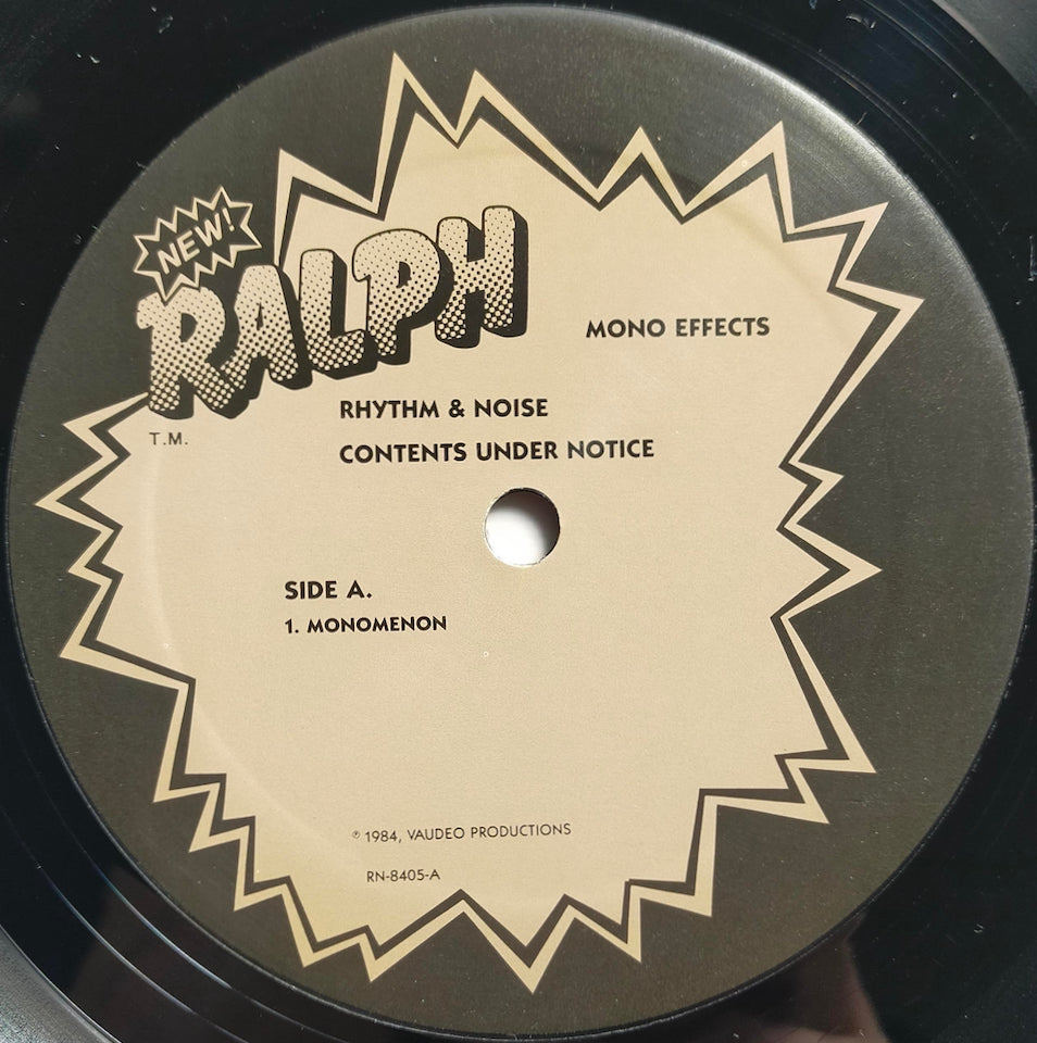 Rhythm & Noise – Contents Under Notice (LP)