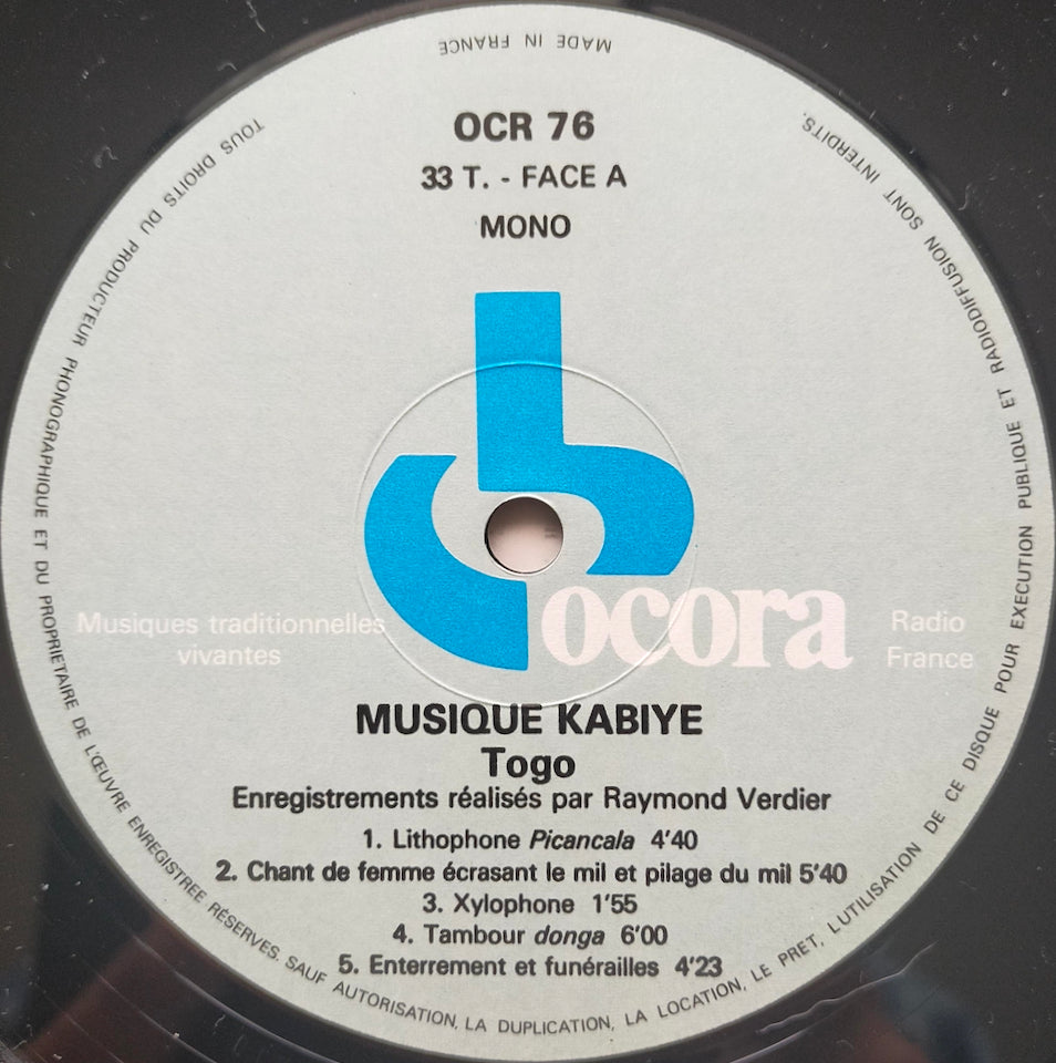 Kabiye - Togo / Musique Kabiye (LP)