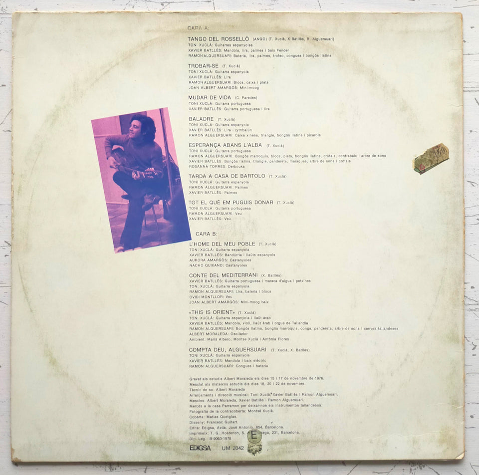 Toni Xuclà ‎– Conte Del Mediterrani (LP)