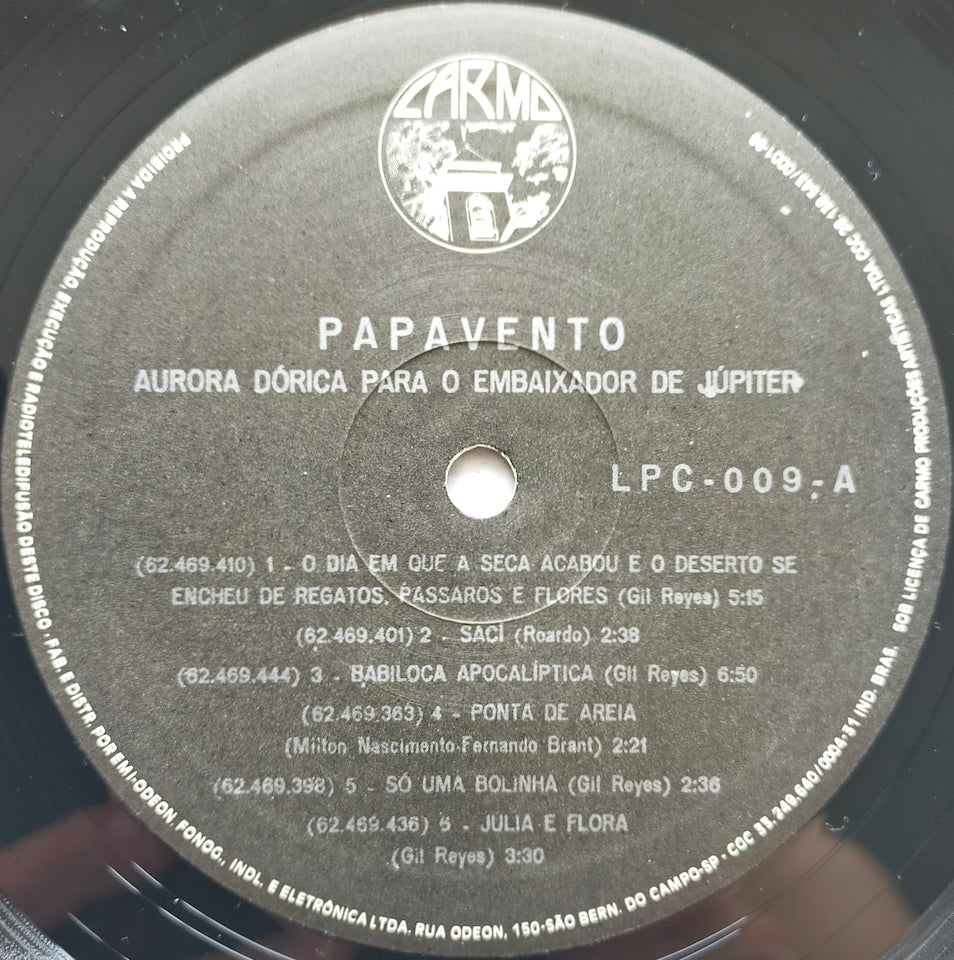 Papavento – Aurora Dórica (LP)