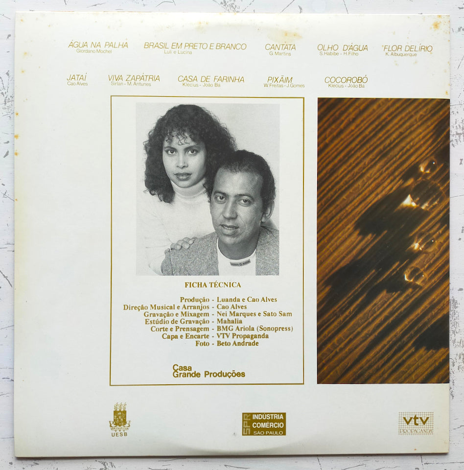 Luanda & Cao Alves – Água Na Palha (LP)
