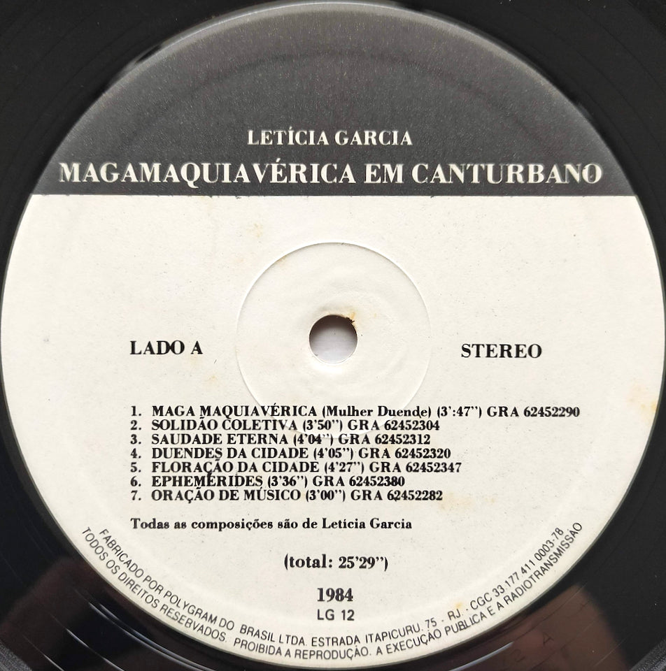 Letícia Garcia – Magamaquiavérica Em Canturbano (LP)
