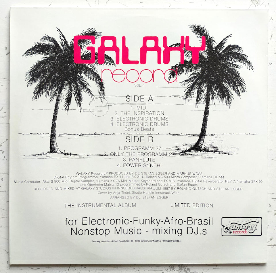 Stefan Egger ‎– Galaxy Record Vol. 1 (LP)