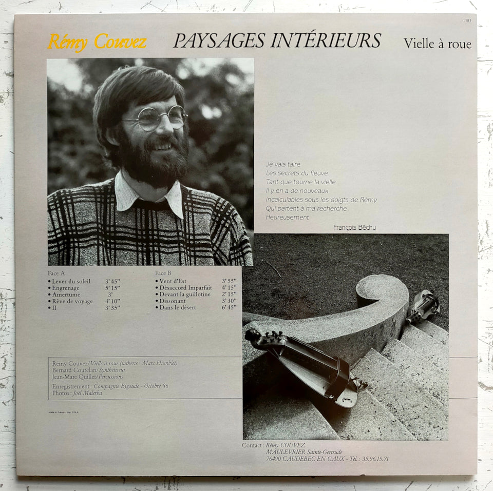 Rémy Couvez – Paysages Intérieurs (Vielle à Roue) (LP)